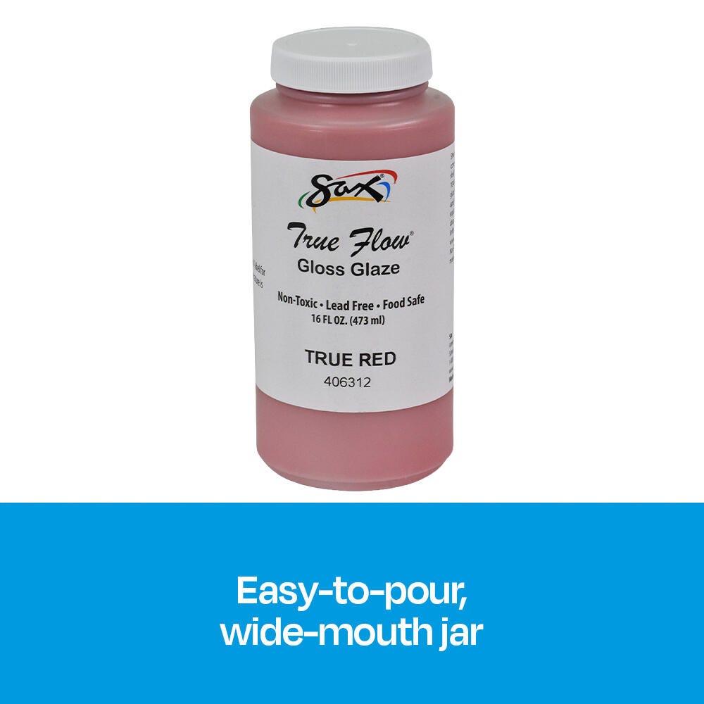 Sax Lead-Free Gloss Glaze, Red